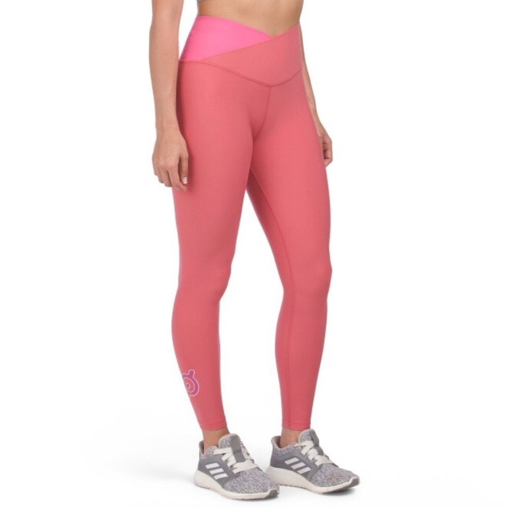 PELOTON HIGH RISE CROSS FRONT CADENT COLORBLOCK LEGGINGS